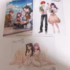 fate 衛宮さんちの今日のごはん　遠坂凛　衛宮士郎　間桐桜　ポストカード fate 衛宮さんちの今日のごはん 遠坂凛 衛宮士郎 間桐桜 ポストカード
