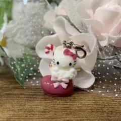 激レア クリスマス ブーツ＆リボン　キティファスナーマスコット・パーツクラブ