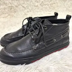✨美品　グッチ　チャッカーブーツ　シボ　レザー　シェリーライン　ブラック　27