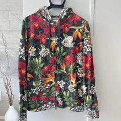 《FRANKLIN MARSHALL》ボタニカル柄パーカー Sのサムネイル