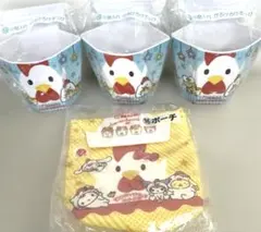 【新品未開封】サンリオ×からあげクン 当りくじ 4点セット（ポーチ・小物入れ）