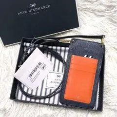 ANYA HINDMARCH ✨️ eyes スマホショルダー 紺 付属品ありのサムネイル