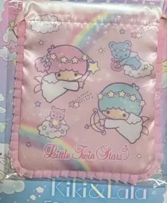 サンリオ リトルツインスターズ フリル巾着 ピンク エンジェル キキララ 新品