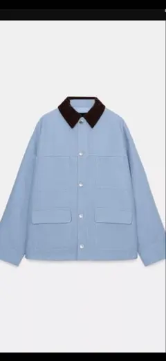 ZARAのコントラストカラーパフジャケット Lサイズ