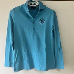 Callaway 緑青 長袖ポロシャツ Lサイズ