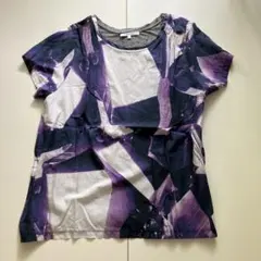 CARVEN 半袖Tシャツ パープル系 総柄 Mサイズのサムネイル