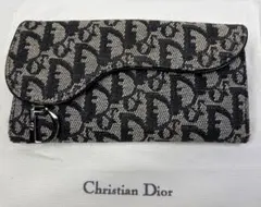 Dior（ディオール）「サドル」ロングウォレット（長財布）トロッター　カード付き