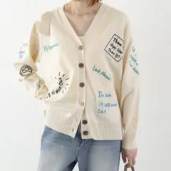 トラッツォドンナ　ハッピーエンブロイダリーカーディガン