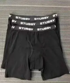 STUSSY メンズボクサーパンツ ブラック 3 枚入り 箱付き新品 - メルカリ