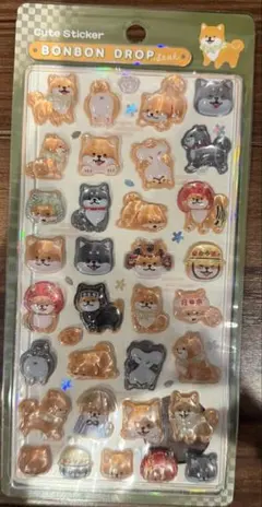 ボンボンドロップ 和柄　柴犬