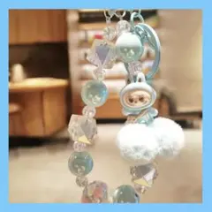 新品ラブブストラップブルースマホバッグチャームギフトキャラクター水色