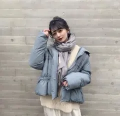 rili tokyo ギャザーフードエコダウンのサムネイル