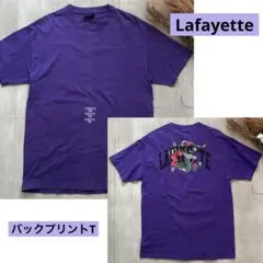 Lafayette／バックプリントTシャツ／龍／かっこいい／紫系／L／