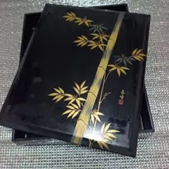最高級輪島塗】柳山作 牡丹蒔絵 文箱 未使用 梨地仕上げ - メルカリ
