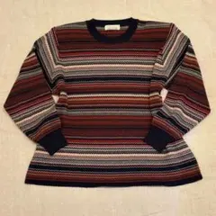 00's vintage Avance ニットセーター ボーダー レトロ y2k