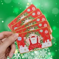 クリスマス サンタ メッセージカード 5枚セット 両面タイプ クリスマスカード