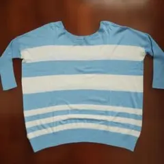 GLOBAL WORK ストライプニットセーター M