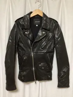 最終値下げ　バッファローボブズ　リメイク加工　レザーライダースジャケット　山羊革