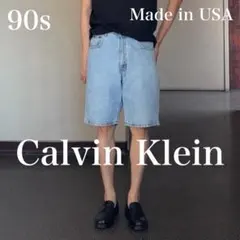 希少 90年代 USA製 Calvin Klein デニムショーツ size32