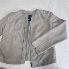 N. ナチュラルビューティーベーシック フェイクスエードブルゾン【M】