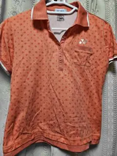 YONEXバトミントン、テニスウエア　ドット柄/サーモンピンク