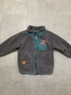 フリースジャケット グレー色120cm