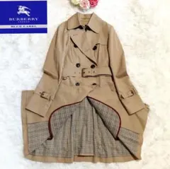 ーバリーブルーレーベル クレストブリッジ トレンチコート 36 ノバチェック