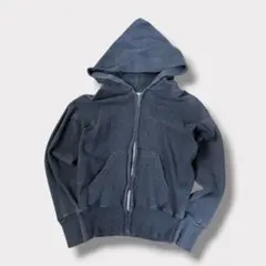 m*i様 PRADA ジップアップ パーカー ネイビー S 紺　スエット　ロゴ m*i様 PRADA ジップアップ パーカー ネイビー S 紺 スエット ロゴ