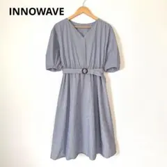 美品　INNOWAVE ワンピース　ストライプ　コットン　レディースのサムネイル