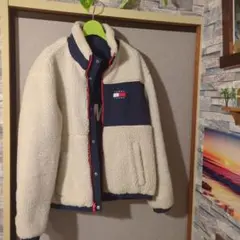 TOMMY JEANSリバーシブル ボアジャケット美品
