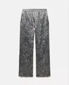 ZARA コレクション　スパンコールパンツ13号　大きめのサムネイル