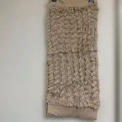 Reflect ベージュ ファー風 ネックウォーマー