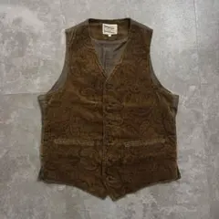 The DUFFER of St.GEORGE ペイズリー ベスト 総柄 Sのサムネイル