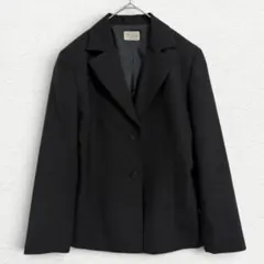t2197【アリスバーリー】テーラードジャケット ウール 黒 13 大きいサイズのサムネイル