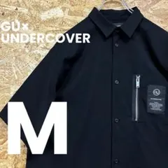 ★美品★GU×UNDERCOVER★ジップ★半袖シャツ★サイズM★黒★送料無料★のサムネイル