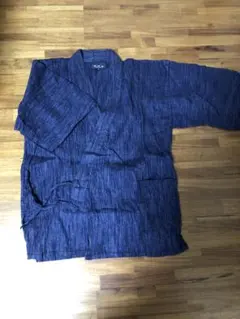 KIRAKUMONO ネイビー ストライプ 甚平 M 上着のみ