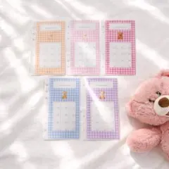 韓国で大人気！積立貯金リフィル　くまさんペーパークリップ付き