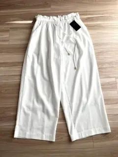 ナノユニバース♡てろギャザーパンツ¥7,900タグ付ユニクロZARAザラGU