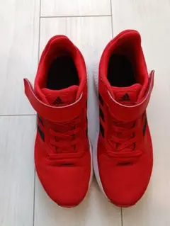 adidas 赤 スニーカー マジックテープ付き23cm