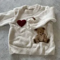 petit main アイボリー ニットセーター S