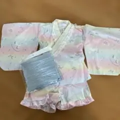 新品未使用品☆セパレート浴衣＆帯3点セット☆100cm☆即購入可能☆送料込み