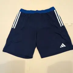 adidas ネイビー ハーフパンツ 3本ライン　Ｌサイズ