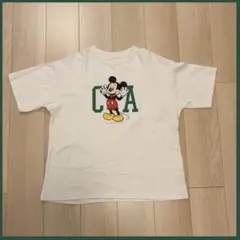 ミッキーマウス プリント Tシャツ Msize