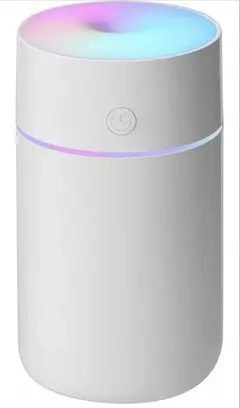卓上加湿器 超音波式 小型 ミニ加湿器 静音 省エネ 空焚き防止 ライト付き 白のサムネイル