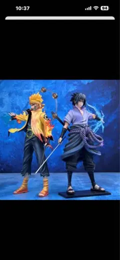 NARUTO アクリルMEGAフィギュアW ナルト&サスケ - メルカリ