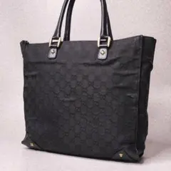 GUCCI グッチ GGキャンバス トートバッグ ブラック 113017 肩掛け