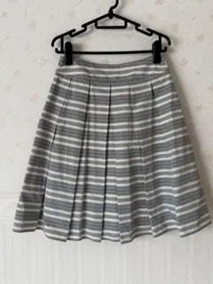 フレアスカート　ボーダー　 ひざ丈　　　　　　Sサイズ　組曲