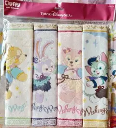【ダッフィー＆フレンズ　20周年　ウィッシングウィングス　ミニタオルセット】