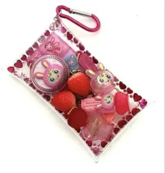 メゾピアノ　ガチャ詰めポーチ　ミニチュアコスメチャーム　ベリエちゃんタイルシール