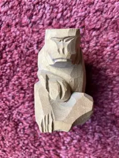 By Suizan翠山作 達磨 木彫りだるま 9.5cm 一刀彫 縁起物 - メルカリ